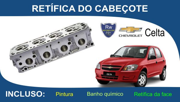 Retífica de Cabeçote Chevrolet Celta