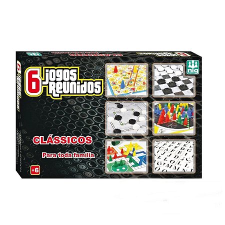 6 Jogos Tabuleiro Clássicos Dama Ludo