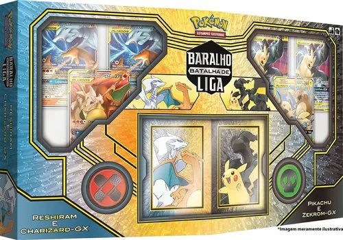 Pokémon Box Baralho Batalha De Liga - Charizard Vs Pikachu