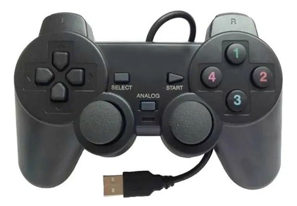 Controle Usb Ps2 De Jogo Para Pc Game Retro Rasp Boxgame