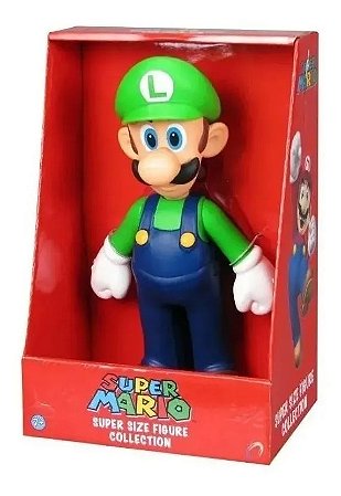 Boneco Luigi 23cm Action Figure Original Super Mario