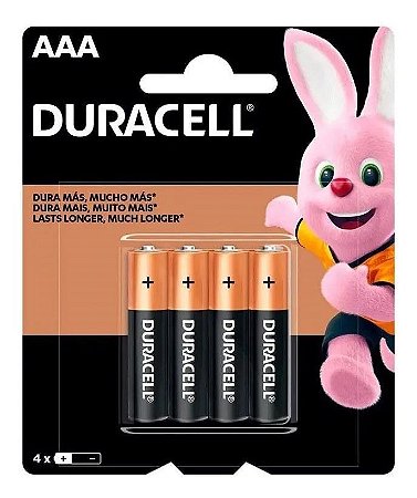 Pilha Duracell Aaa Pack com 4 Unidades - Mn2400b4