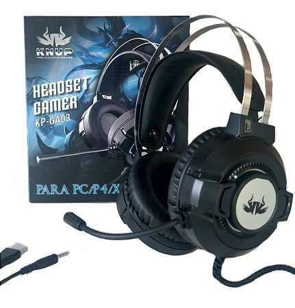 Headset Gamer Fone De Ouvido Knup Xbox One Ps4 Celular Note