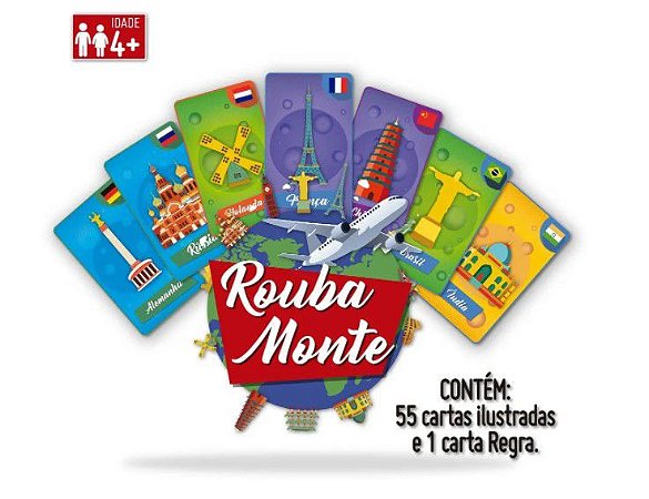 Jogo De Cartas Rouba Monte Volta Ao Mundo Pais&filhos Nfe