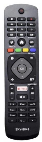 Controle Remoto Tv Philips 4k Smart Sky-8049 Tv Netflix