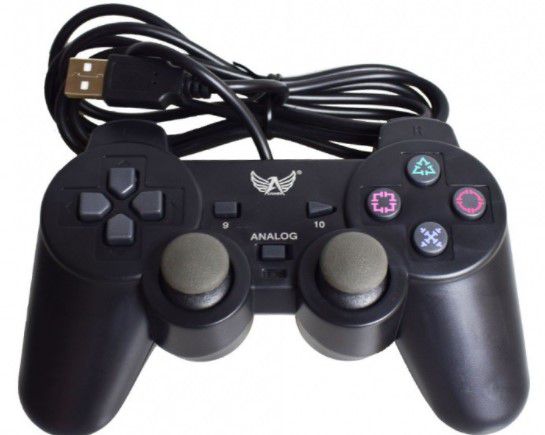 Controle Manete Joystic Usb Analogico Pc Ps2 Game - Online