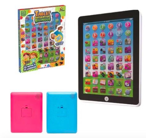 Tablet Interativo Infantil De Crianças Bilingue Educativo