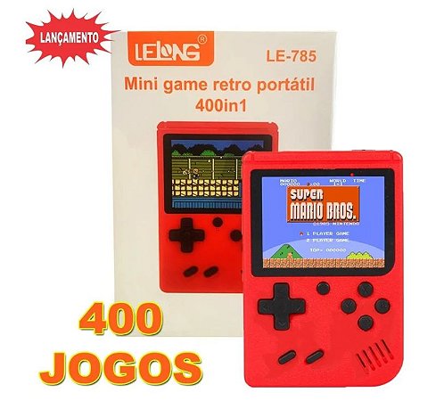 Mini Game Portátil Retro 400 jogos Recarregável - Zapach - Eletrônicos e  Beleza