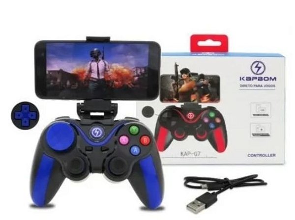 Controle Gamepad Bluetooth Celular Android E Ios Para Jogos - Kapbom -  Controle para Celular - Magazine Luiza