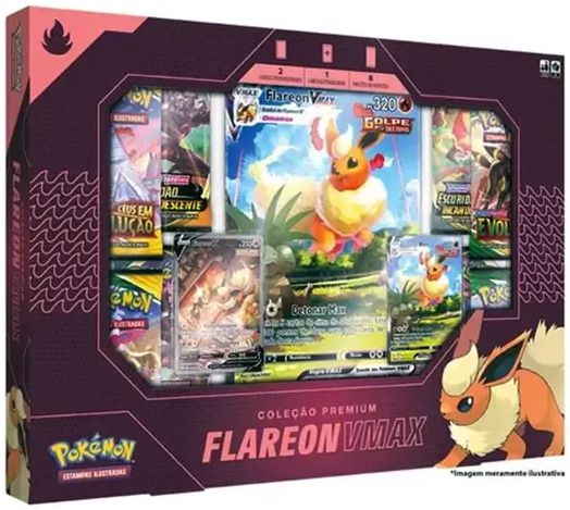 Box Pokémon Flareon V Astro lançamento