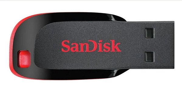 Pendrive SanDisk Cruzer Blade 8GB 2.0 preto e vermelho