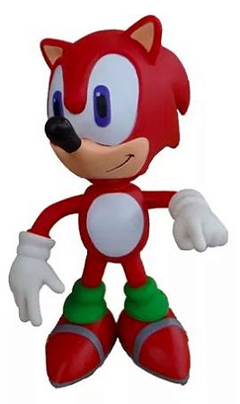 Boneco Sonic Vermelho Articulado Action Figure Grande 25cm