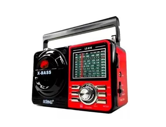 Radio Retro Vintage Recarregável Com Lanterna le-616
