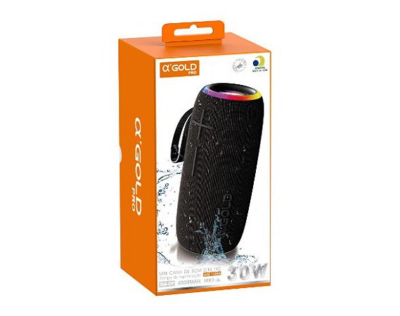 Caixa De Som Bluetooth 30W Agold SM-09