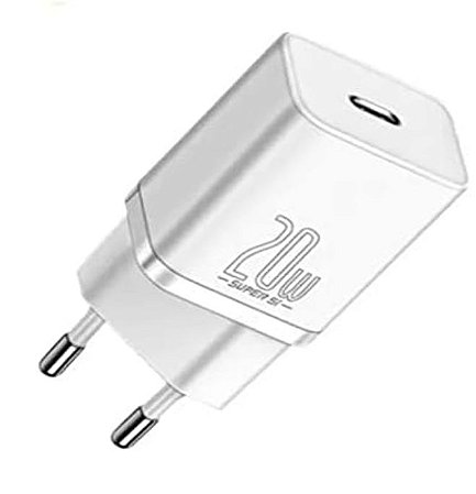 Carregador Baseus Super Si 20W Branco Tipo-C