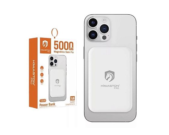 Carregador Portátil Sem Fio Magnético Powerbank Indução Yd19