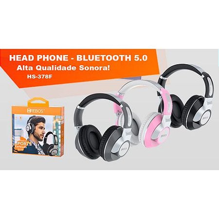Fone De Ouvido Bluetooth 5.0 HREBOS HS378