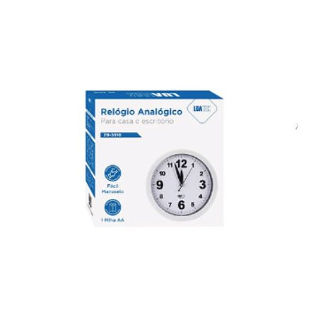 Relógio De Parede Tamanho 15CM LUATEK ZB-3010