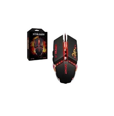 Mouse Gamer Xsoldado Com Led Infokit Usb Gm-705