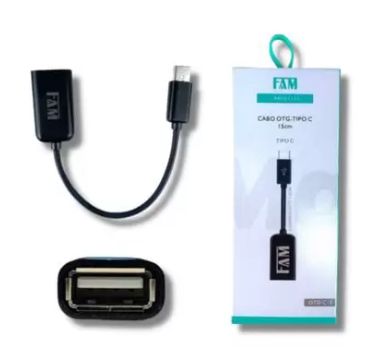 Cabo Otg Usb Fam Tipo C Fca Otg C15 15cm