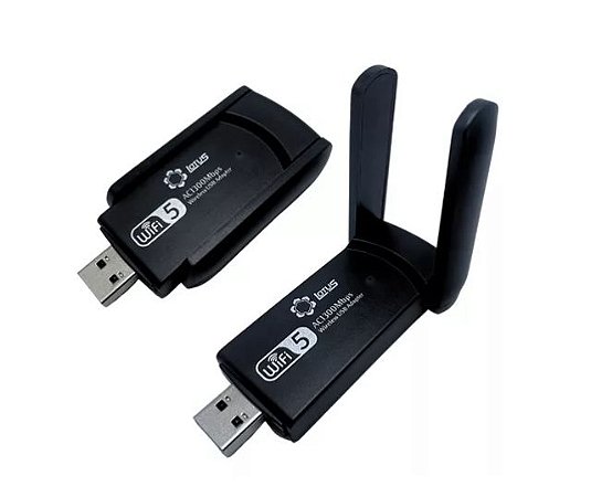 Adaptador Usb Wireless Dual Band 5ghz 1300mbps 2 Antena