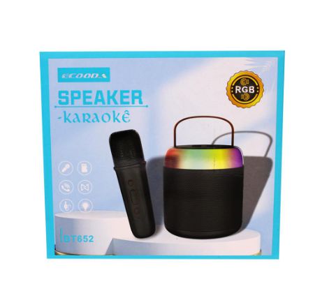 CAIXA DE SOM PORTATIL COM MICROFONE ECOODA BT652