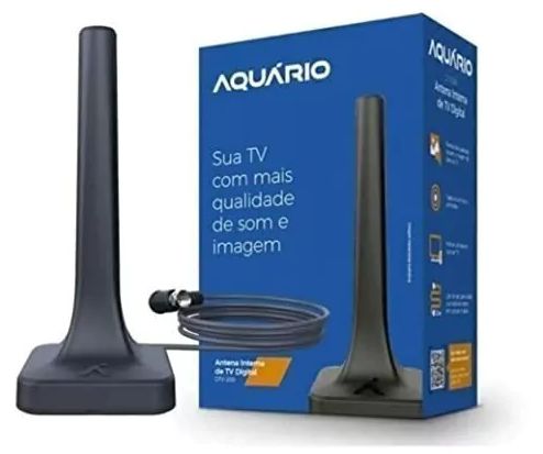 Antena Interna De Tv Digital Com Cabo 2,5 M Dtv-200 Aquario