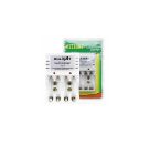Carregador Allight Para 4 Pilhas AA, AAA e Bateria 9v 110/220v