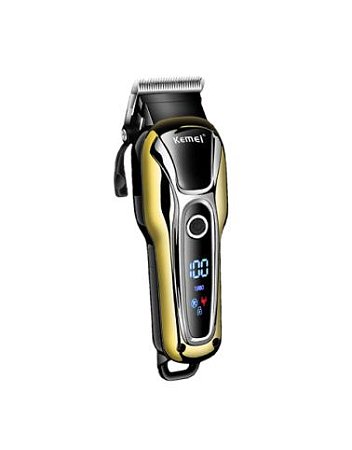 Maquina De Cortar Cabelo Kemei Km-1990 Sem Fio