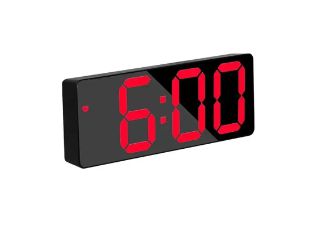 Relógio Digital LED Alarme Eletrônico, Data e Termômetro ZB4004 - Luatek