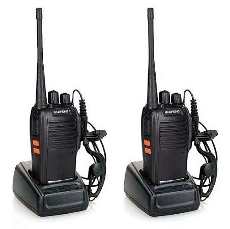 Kit 2 Rádios Walk Talk Comunicador 16 Ch 12km Baofeng 777s Ht