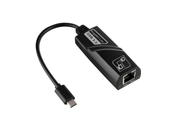 Cabo Adaptador De Rede RJ45 10/100 mbps Saída Tipo C Knup - KP-AD102