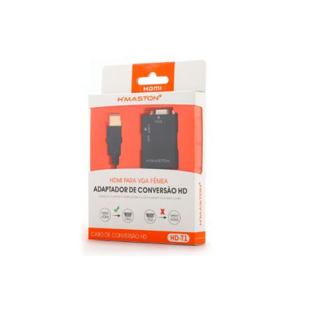 Adaptador Hdmi P/ Vga HD-T1 H'maston