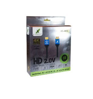 Cabo HDMI Xcell 4k 2.0v 5 Metros - Xc-4k5