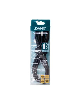 Cabo Tipo C Nylon 2.4A 1 Metro Danx DU221T