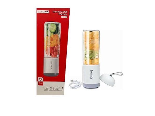 Liquidificador portátil Tomate MAZ-007 330 mL com jarra de vidro