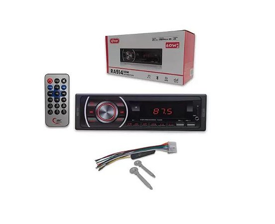 Som Automotivo Led Com Bluetooth 60Wx4 Knup RA914