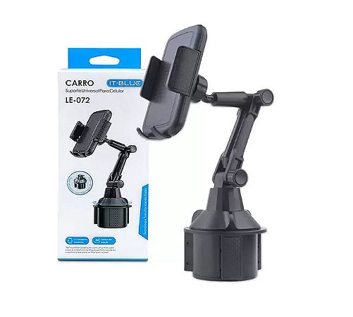 Suporte Celular Smartphone Automotivo Porta Copo Carro Universal LE-072 - IT-BLUE
