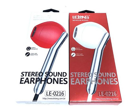 Fone de ouvido com fio Lelong LE-0216