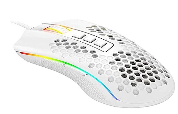 Mouse Gamer Redragon Storm Elite RGB Lunar White M988W-RGB, Branco