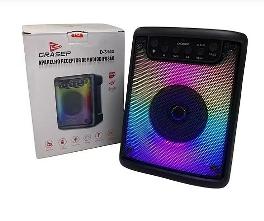 Caixinha De Som Bluetooth Grasep D 3142 - 10w