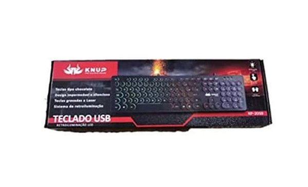 Teclado Gamer Led Rgb Semi Mecânico Abnt2 Knup KP-2059