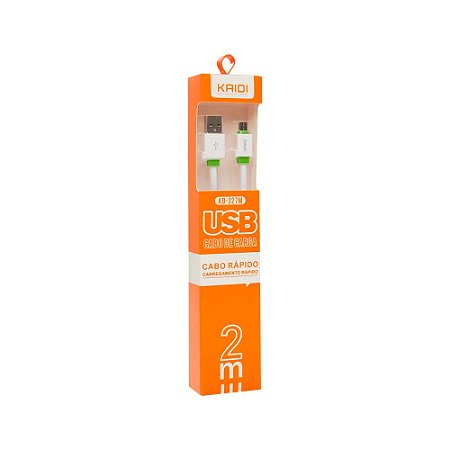 Cabo USB Micro V8 1.2A 2M Kaidi - KD-327M