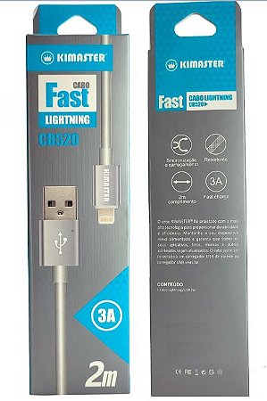 Cabo Fast Lightning 2 metros CB520 - Kimaster
