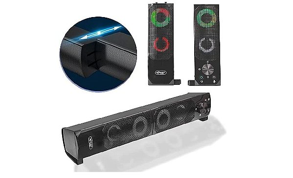 Mini Alto Falante Para PC E Notebooks KP 6040 Caixa Som Knup