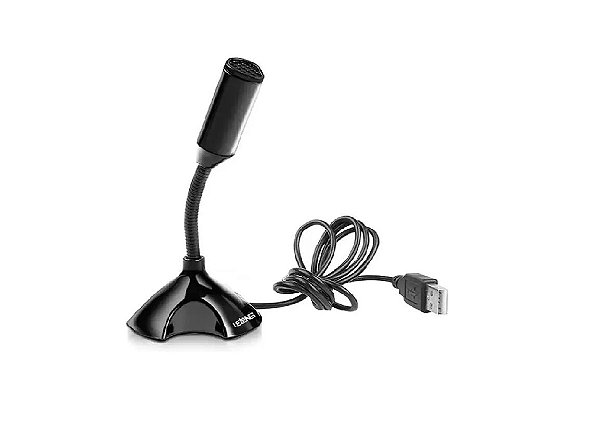 Microfone Usb De Mesa Pc Mac Notebook Jogos Aulas Reunião