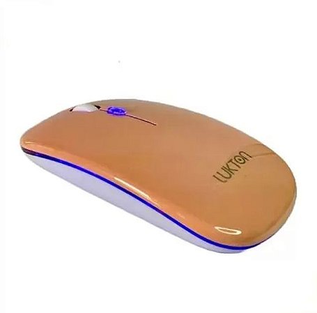 Mouse Sem Fio Recarregável Wireles Optico Led Rgb Ergonômico