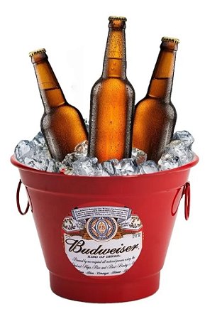 Balde Cerveja - Gelo 6l Aluminio Budweiser
