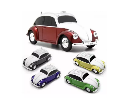 Caixa Caixinha De Som Bluetooth Formato De Fusca Ws-1958 10w