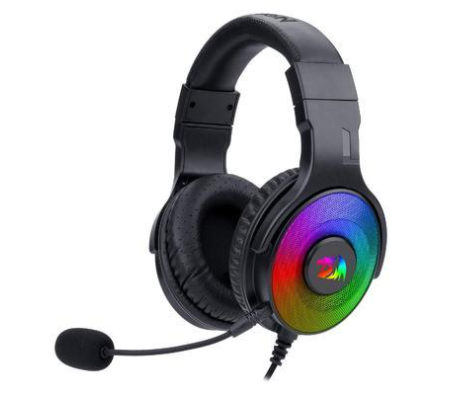 Fone Gamer Redragon H350rgb-1 Pandora, Com Fio. 2 RGB, Preto